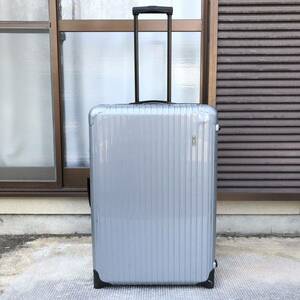 【リモワ】本物 RIMOWA スーツケース SALSA サルサ 2輪 キャリーケース 856 77 20 グレーシルバー色系 トラベルバッグ 旅行かばん メンズ