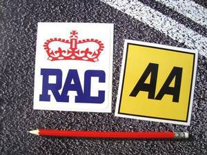 海外　限定品　送料込み　 RAC AA ステッカー シール ２枚セット