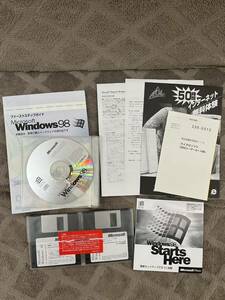 Microsoft Windows 98 マイクロソフトファーストステップガイド　起動ディスクフロッピー1,2オペレーティングシステムディスク等