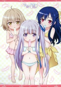 潤＆希美＆そら 描き下ろしB2タペストリー Blu-ray/DVD 天使の3P! とらのあな限定版 全巻購入特典