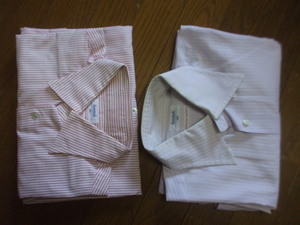 センテッド　Scented　sharp model　サイズ39　日本製　綿100％　ボタンダウンシャツ2着セット　ストライプ　ワイシャツ　