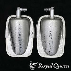 【※数量限定※】Royal Queenオリジナル♪少し訳あり 復刻版 ステンレス製 五光ミラー ハイウェイミラー 高速ミラーエジプト柄