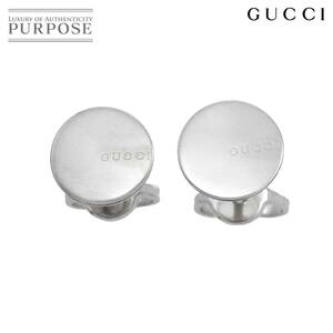 グッチ GUCCI ロゴ ピアス K18 WG ホワイトゴールド 750 Earrings Pierced 90222270