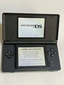 【RA-10】動作品(GBA/DS起動OK)☆Nintendo 任天堂 ニンテンドー DS Lite USG-001 ジェットブラック 本体+タッチペン付き/ネコポス230円