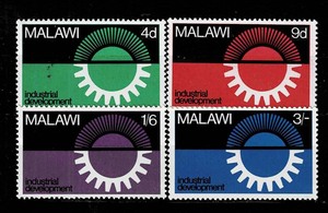 マラウィ 1967年 経済発展切手セット