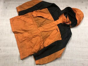 エルエルビーン L.L.Bean アウトドア 配色切替 シェルジャケット マウンテンパーカー キッズ ナイロン100% 裏地メッシュ キッズ L オレンジ