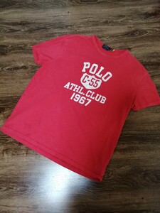 POLO RALPH LAUREN　ポロラルフローレン　classic fit ロゴプリント Tシャツ　1967 レッド　国内品