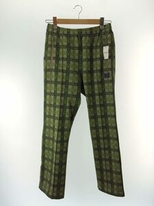 Needles◆22SS/Track Pant - Poly Jq./ボトム/S/ポリエステル/GRN/チェック