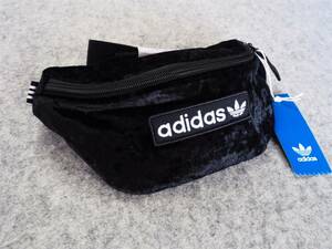 送料185円～新品◆adidas Originals/アディダス◆Waist Bag◆ベルベット　ウエスト バッグ◆21×9×7ｃｍ