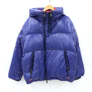 モンクレール MONCLER ダウンジャケット ジーニアス ナイロン ブルー レッド サイズ2 【yy】【中古】4000064800900411