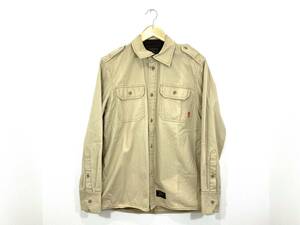 WTAPS TRAD L/S SHIRTS COTTON WEATHER ミリタリー シャツ M ２ 長袖 ロングスリーブ エポレット ワーク カーキ ダブルタップス