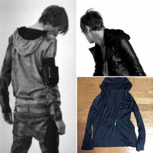 Dior homme 04ss strip期　フードカットソー　パーカー　ディオールオム 現セリーヌ及びサンローランのデザイナーであるエディスリマン作品