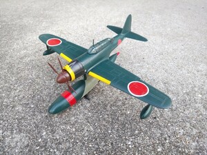 送料込み_委託販売品)M級工房製_アオシマ　1/72 日本海軍　高速水上偵察機　紫雲_塗装済み完成品