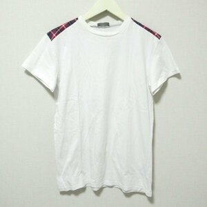 DIOR HOMME ディオールオム チェック柄 半袖 Tシャツ カットソー XXS ホワイト 113