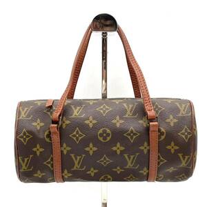 1円 良品 LOUIS VUITTON ルイヴィトン モノグラム パピヨン26 筒型 ハンドバッグ ミニボストン M51366