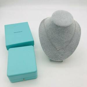 TIFFANY＆CO. ティファニー ネックレス レディース プラチナ Pt950 バイザヤード 2.5g 中古 メレダイヤ