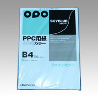 4902681773470 ファインカラーＰＰＣ　Ｂ4　100枚入 ＰＣ関連用品 ＯＡ用紙 コピー用紙（カラー用紙） 文運堂 カラー347 スカイフ