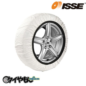 イッセ スノーソックス 布製 タイヤチェーン SIZE 62 スーパー 耐久性 ISSE 175/80R14 サイズ対応 チェーン規制対応 非金属 簡単取付