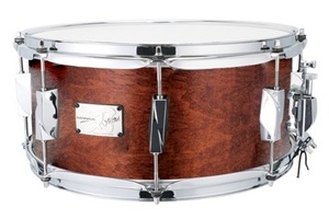 YAIBA2 Maple 6.5x14 Snare Drum Antique Brown Mat LQ