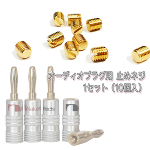 送料無料 イモネジ 4mm バナナプラグ用 オーディオプラグ用 止めネジ グラブネジ 小ねじ 直径3mm 長さ4mm 10個セット