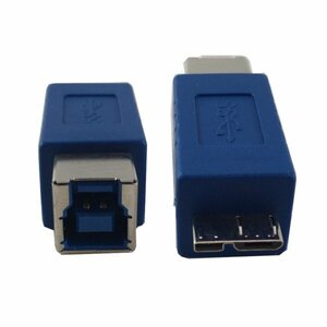 新品 USB3.0 B(メス)-micro(オス) 変換アダプタ