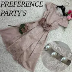 プリファンレンスパーティーズ レディース Mサイズ ドレス 花柄 フレア ピンク