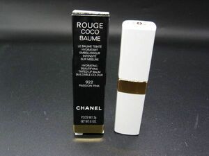 ■新品■未使用■ CHANEL シャネル ルージュココ ボーム 922 パッションピンク リップ 口紅 コスメ メイク用品 化粧品 DE1503