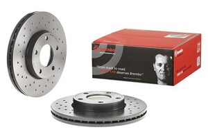 brembo Xtraブレーキローター 左右セット 08.5085.1X フィアット TIPO F60A6 90～95 リア
