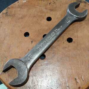 FUJI PEACE 整備用工具 combination wrench サイズ表記9/16-5/8インチ　23-26mm. 全長236.4mm. インチ工具 いいやれ具合 コンビネーション