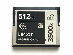 【残り2枚】☆美品☆ CFast 2.0 512GB 3500x レキサー プロフェッショナル Lexar Professional コンパクトフラッシュ CompactFlash Card