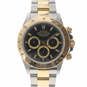 【中古】｜ROLEX ロレックス 16523 コスモグラフ デイトナ ブラック A番 ステンレス イエローゴールド コンビ メンズ 腕時計