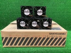 未使用品 SANYO DENKI 低消費電力ファン San Ace 80 DCファン フレームサイズ80mm 定格電圧24V 定格電流0.3A 9GA0824P1H61 27個入 【2】