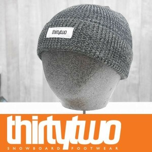【新品:送料無料】22 ThirtyTwo PATCH BEANIE - BLACK/HEATHER スノーボード ビーニー ニット帽