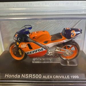 Honda NSR500 ALEX CRIVILLE1999/DeAGOSTINIチャンピオンバイクコレクション/ホンダNSR500 アレックスクリビル3 /デアゴスティーニ　置物