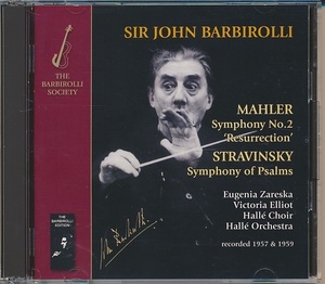 2枚組CD●マーラー:交響曲第2番 / バルビローリ 輸入盤 SIB 1078-79