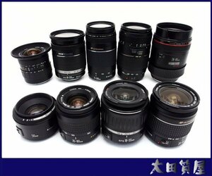 136)質屋出品☆CANON ズームレンズ EF 28-80mm 1：2.8-4 L 等 9本おまとめ ジャンク品扱い☆1円～売切り