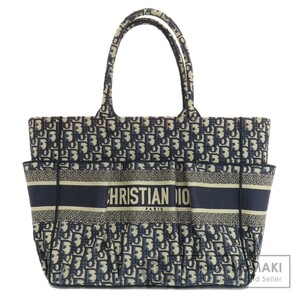 CHRISTIAN DIOR クリスチャンディオール トロッター柄 トートバッグ キャンバス レディース 中古