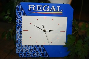 2043 ヴィンテージ　「REGAL」　看板　壁掛け時計　 英国製　MADE IN ENGLAND　アンティーク　ビンテージ　英国　イギリス