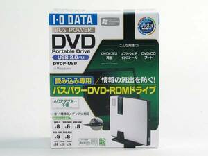【新品】I・O DATAバスパワー駆動DVDドライブ●DVDP-U8P 1