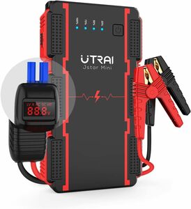 UTRAI. ジャンプスターター 12V車用 瞬間最大出力1500A 7.5Lガソリンエンジン車 / 5.5Lディーゼル車対応 バッテリー ブースター