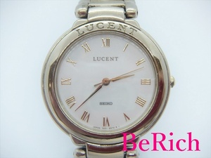 セイコー SEIKO LUCENT メンズ 腕時計 7N01-6450 白 ホワイト 文字盤 SS シルバー ルーセント 【中古】 ht3958