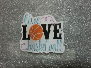 バスケットボール live LOVE basktball ステッカー