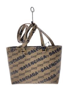 BALENCIAGA◆バッグ/PVC/BEG/総柄/702699 2762