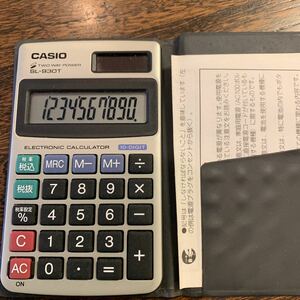 手帳型電卓　　CASIO カシオ　　SL-930T