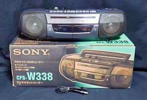 ★☆SONY CFS-W338 ダブルラジオカセットレコーダー☆★