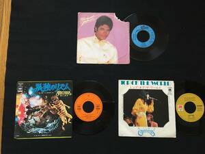 EP 3枚セット！マイケル・ジャクソン／スリラー MICHAEL JACKSON、サンタナ SANTANA、カーペンターズ ※7inch シングル 7インチ 昭和レトロ