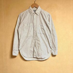 美品 ENGINEERED GARMENTS / エンジニアガーメンツ ドット柄 山ポケット シャツ 