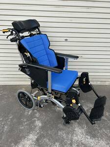 程度良好！　松永製作所　マイチルト　ティルト＆リクライニング　車椅子　MH-CR3D　介助式車椅子