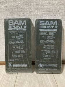 【新品・未開封】☆送料無料☆SAM SPLINT II 固定用パッド 副木 米軍用バージョン　2個セット SAM MEDICAL ノースアメリカンレスキュー