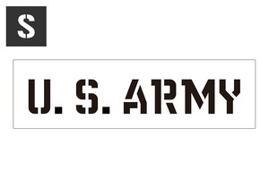 ステンシルシート ステンシルプレート ステンシル アルファベット アメリカン DIY クイックステンシル サイズS U.S. ARMY アメリカ陸軍
